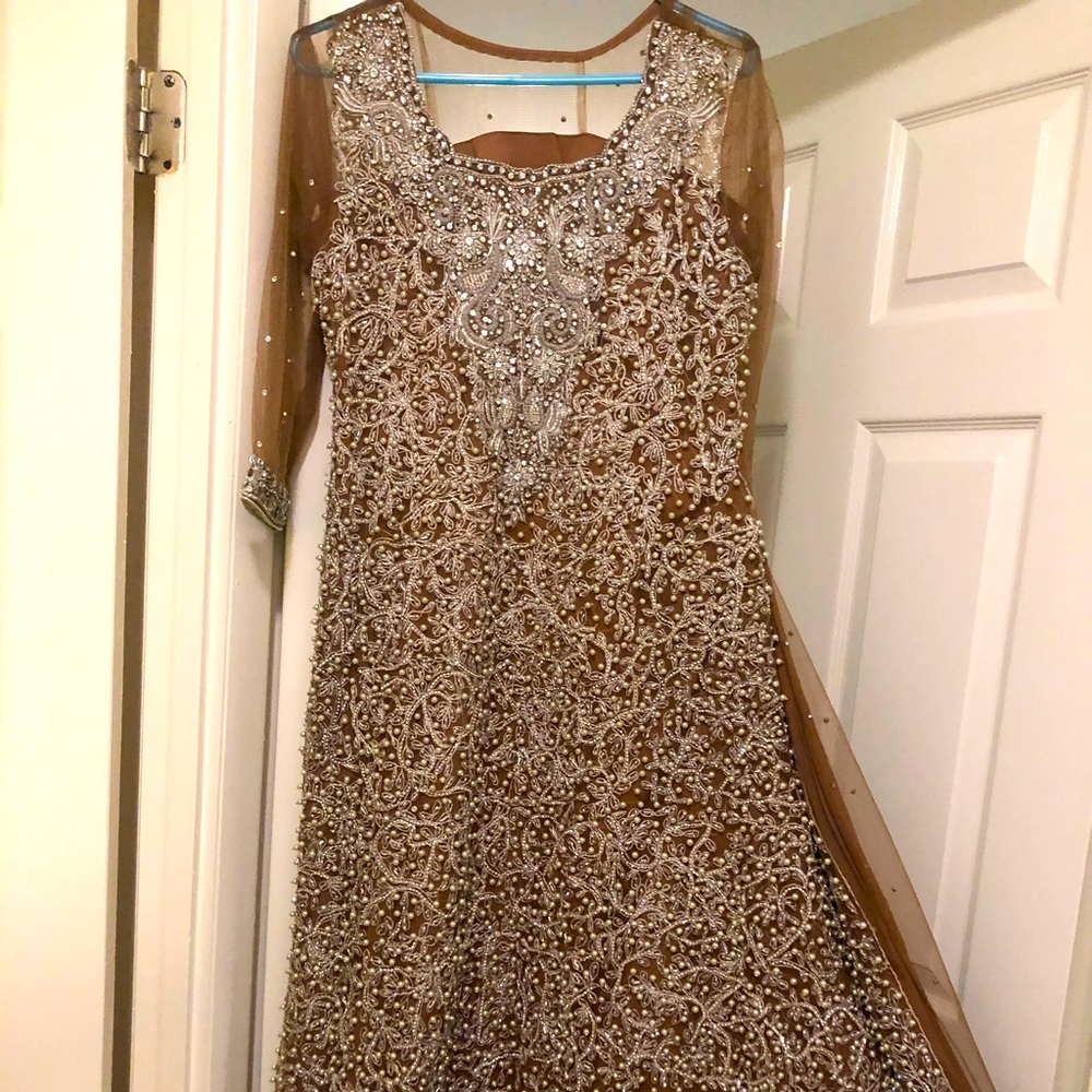 Brand New Indian/Pakistani bridal wear in Brown Color
